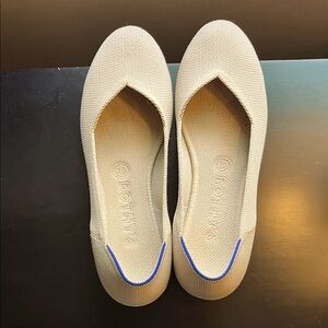 Rothy's Beige and Blue Women's Flats